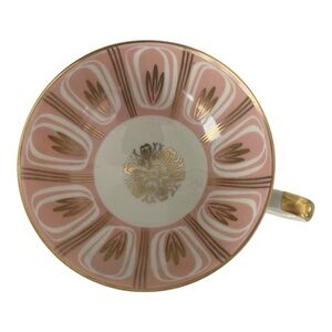 Alka Bavaria Gold Pink Tea Coffee Cup with Original Stickers Attached Numbered